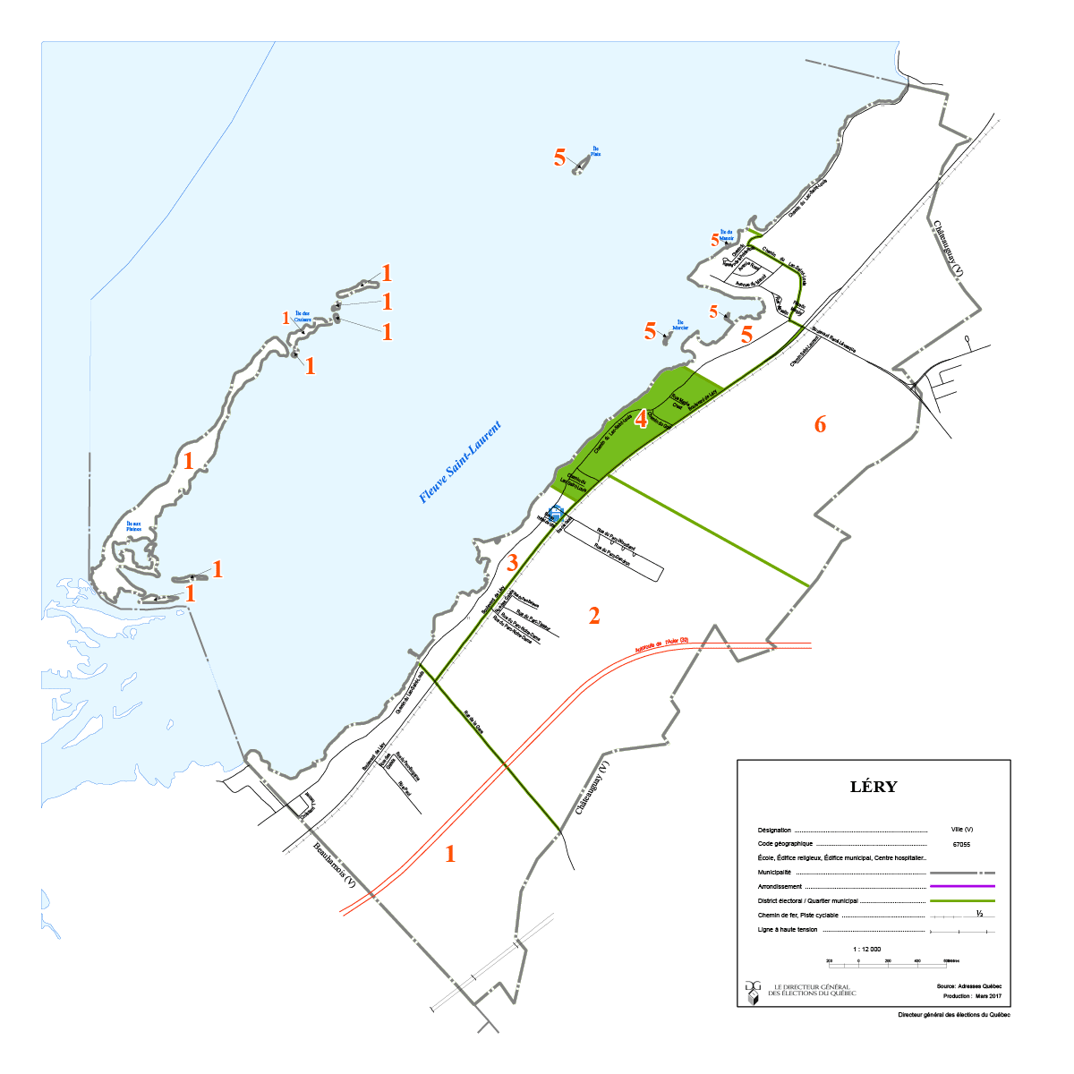 Carte du district 4 - Les Riverains