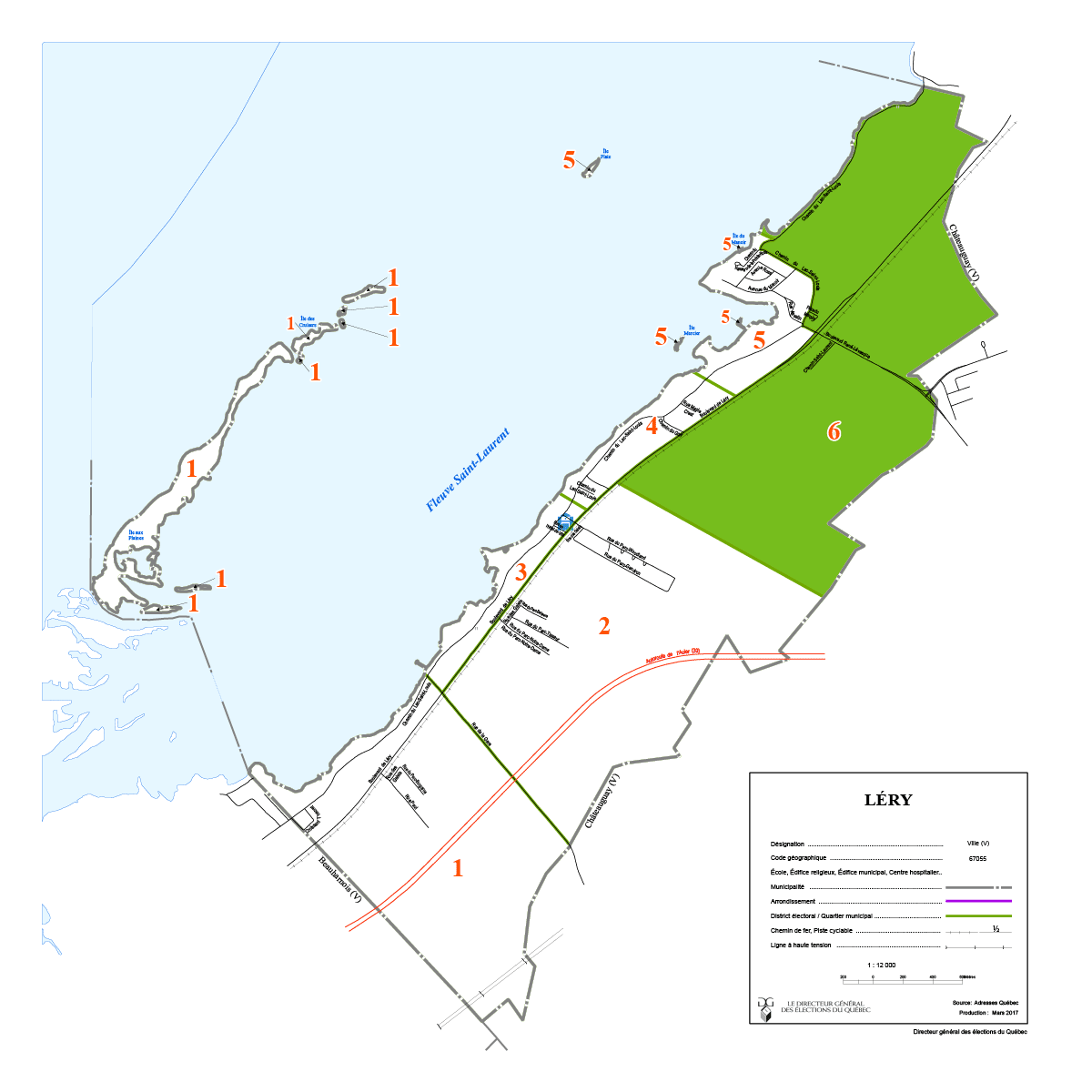 Carte du district 6 - Woodland