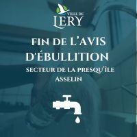 Levée de l’avis d’ébullition 